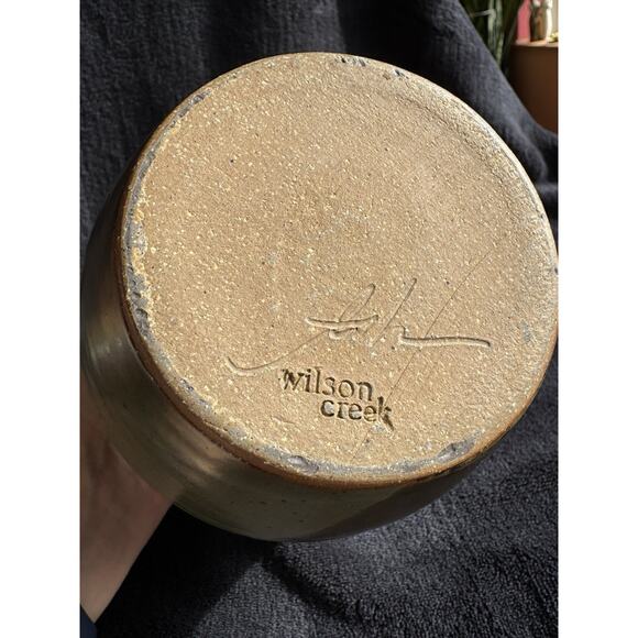 Wilson Creek Ceramic Pottery Signed Vase Set of 2 WI - Picture 2 of 14